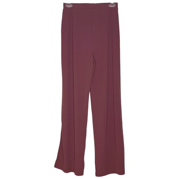 Zara Side Slit Wide Leg Pants Size Medium Mauve - Picture 1 of 4
